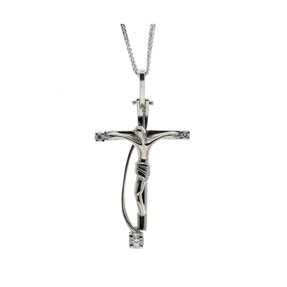VJUYSW Collana Croce, Collana Croce Oro, Crocifisso Collana, Collana Uomo Donna, Collana con Croce Donna, Pendente con Croce Cristiana, Croce Collane Girocollo, Regalo per Donna Uomo